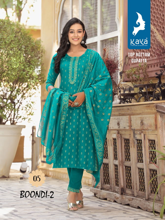 Boondi 2 By Kaya Printed Readymade Suits Catalog